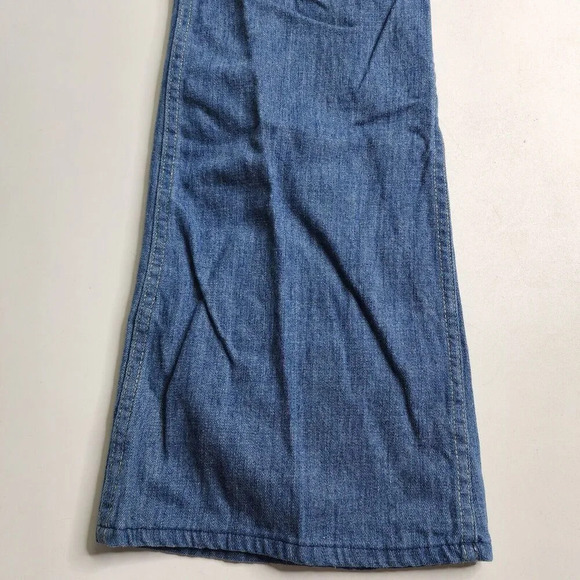 Vintage Gauchos Zip Flare Denim Jeans Scovill Zipper USA Size 33 x‎ 33 - Picture 8 of 11